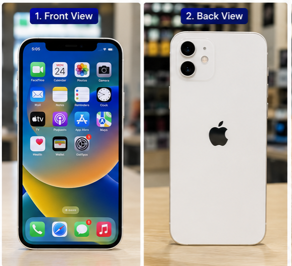 iPhone 12 White · 128 GB — view 1